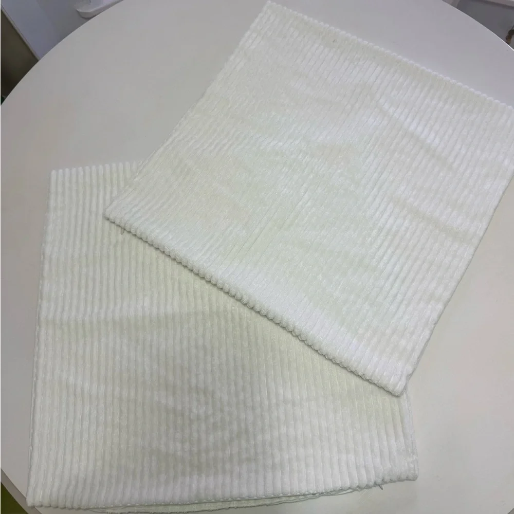 2 decorative home brilliant pillow covers 20X20 creamy white